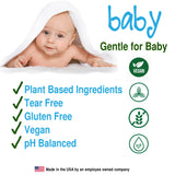Belcam Bath Therapy Moisturizing Body Wash & Shampoo for Baby Fragrance Free